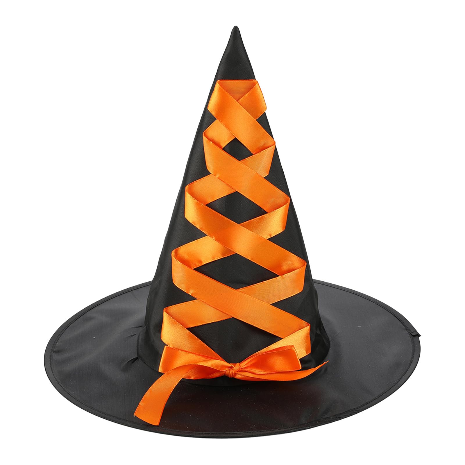 Girls Halloween Decorative Props Halloween Cosplay Headdress Bow Hat Witch Children Hat Baseball Caps (Orange, One Size)