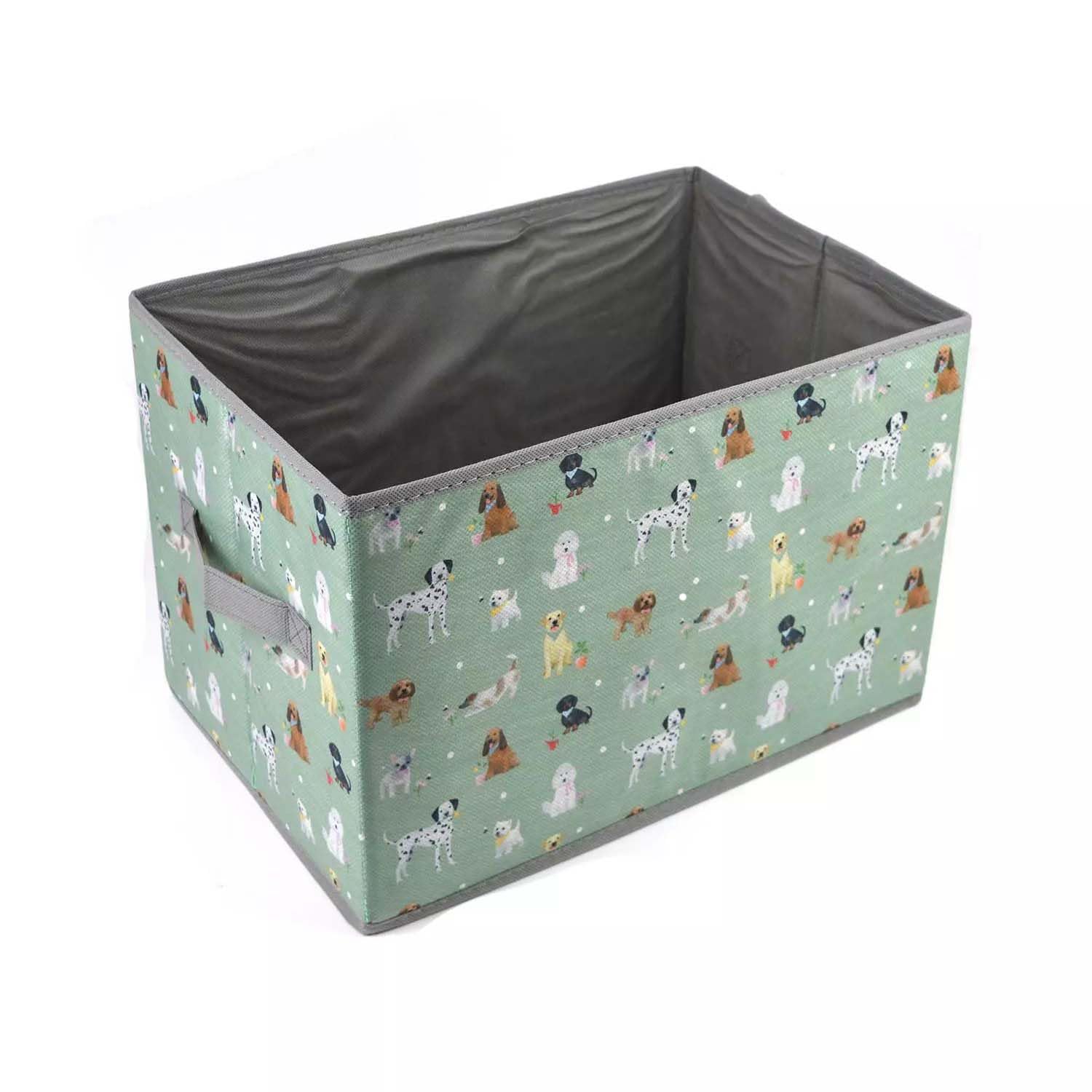 Smart Choice Green Dog Toy Box Storage Folding Fold-Away Pastel Dog Days Pet Gift 37X25x25cm