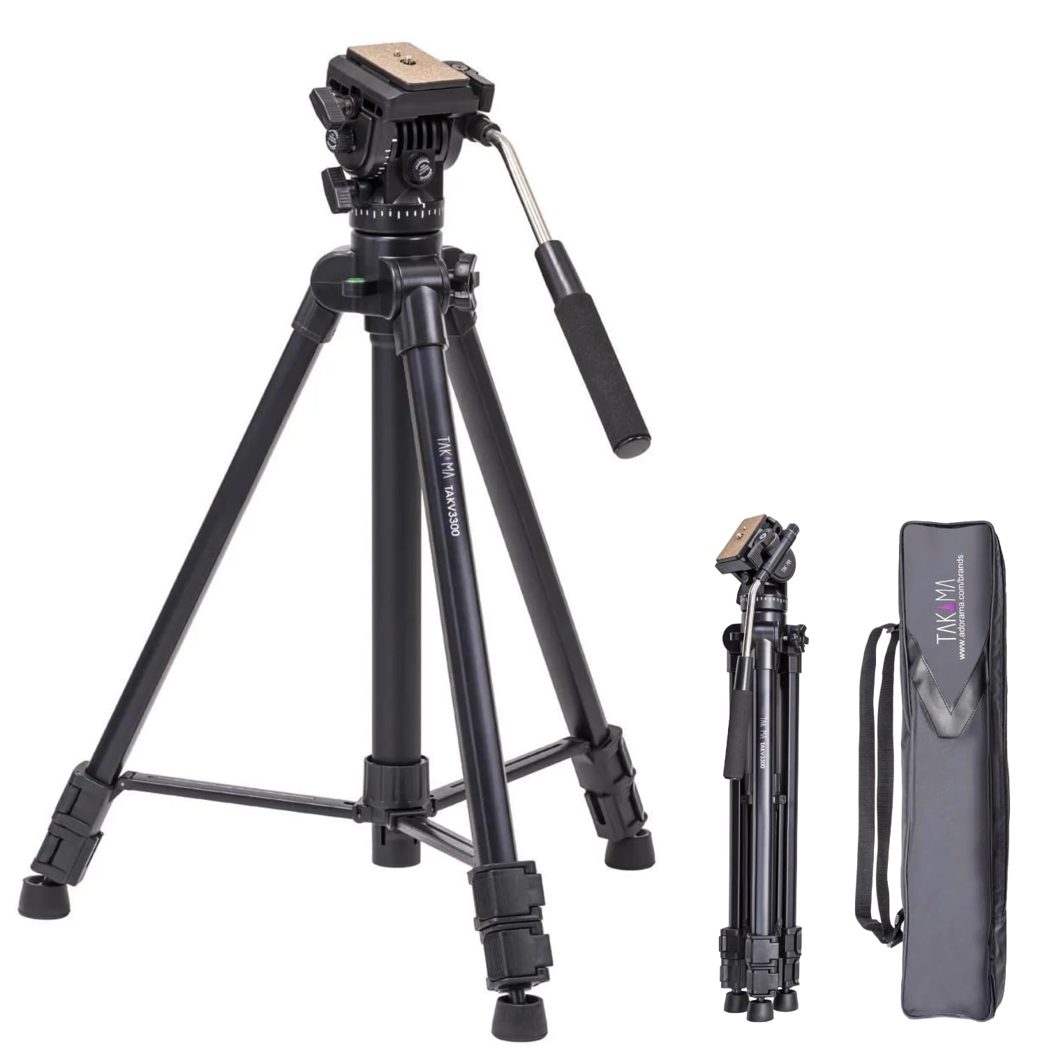Amazon.com : Takama TAK-V3300 66-Inch Aluminum Video Tripod with