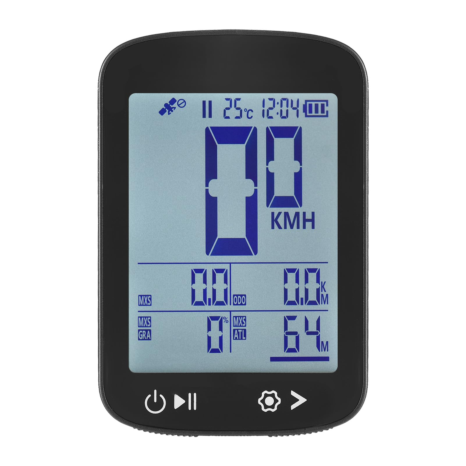 SENECESLI Computer BIKE GPS Wireless, Computer Ciclistico con Batteria da 500 MAh da 3,7 V, Posizionamento a 5 Stelle, Display LCD FSTN da 2,4 Pollici