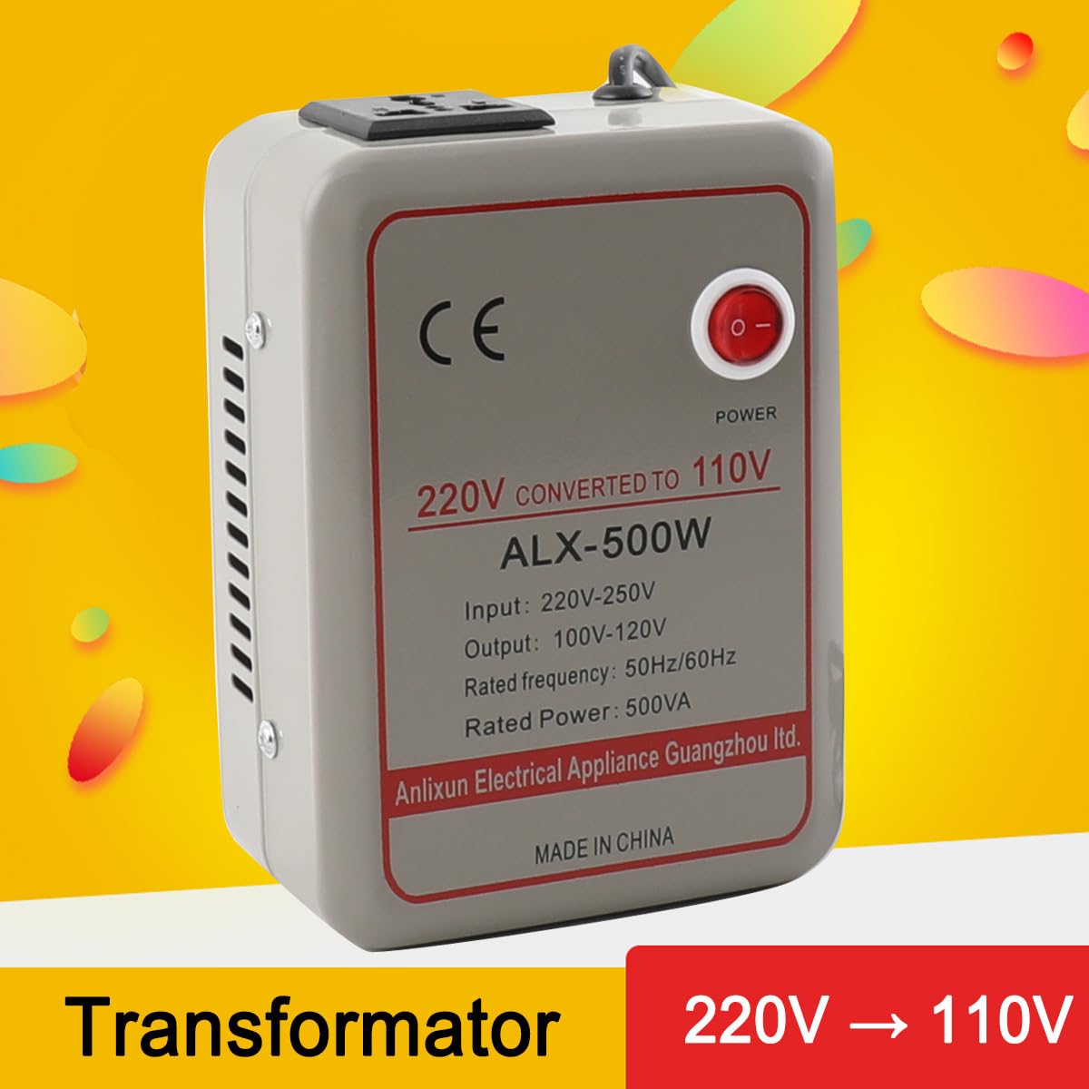 Transformador 220v a 110v Convertidor De Voltaje 500w Transformador Convertidor De Voltaje Abajador Convertidor De Tensión De Alimentación