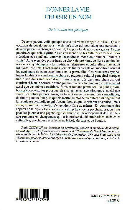 Donner la vie, choisir un nom: Engendrements symboliques