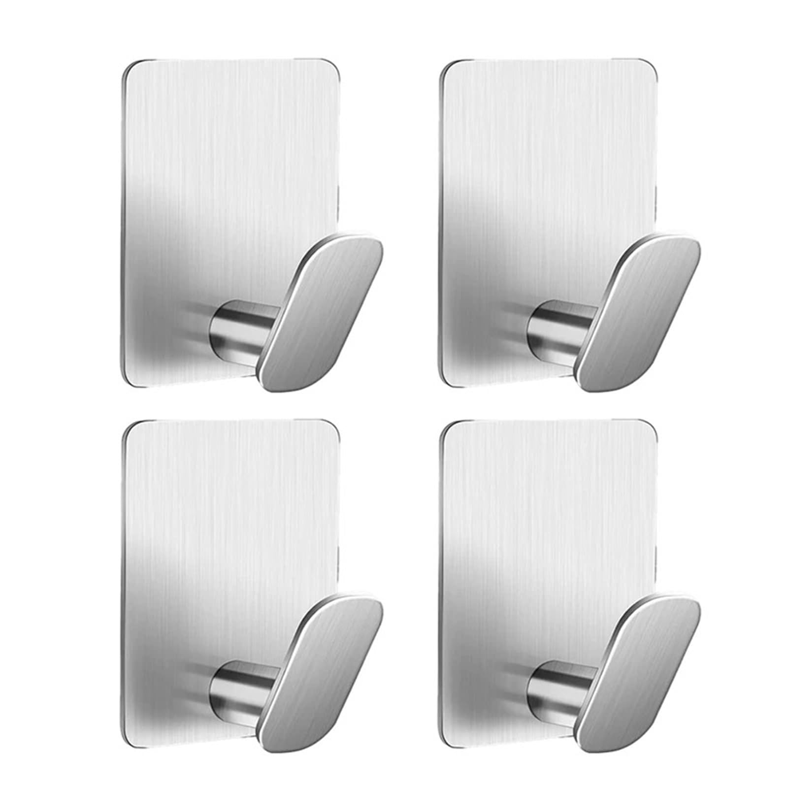 Janxelnova Silver No Punching Stainless Steel Hook Stainless Steel Hook Kitchen Bathroom Toilet Hook Coat Hook Towel Hook