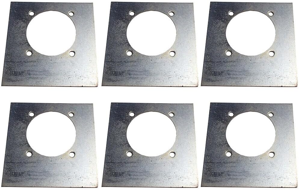 Replacement for fits Set of Six 949868 Heavy Duty Backing Plates Mounting Plates for Trailer D Ring