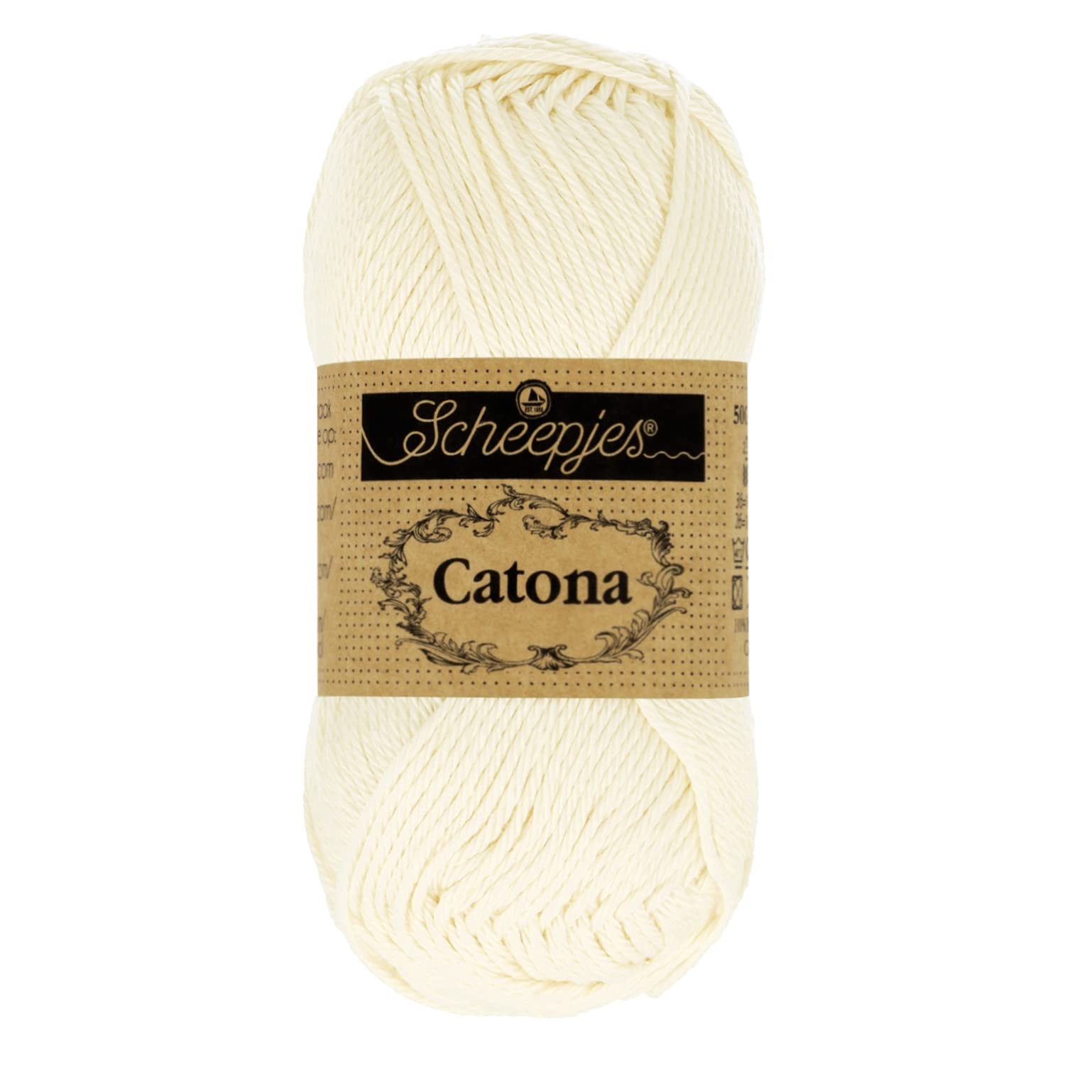Scheepjes - Scheepjes Catona 130 Old Lace Yarn - 10x100g โ image 1
