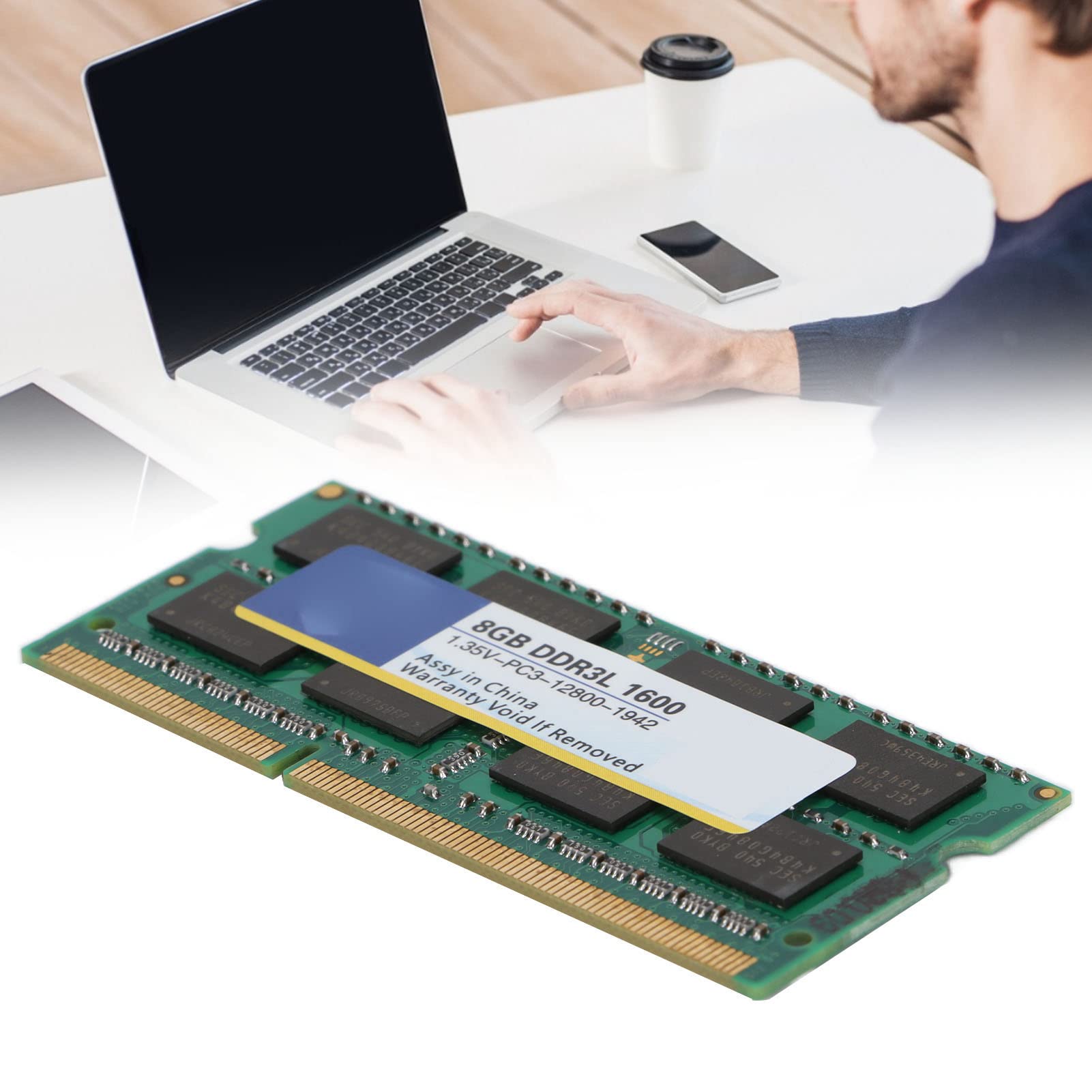 Xiede DDR3L RAM 4 GB di Memoria con Prestazioni Stabili per Laptop e PC Funzionalità di Dissipazione del Calore Efficienti (1600 MHz 8 GB)
