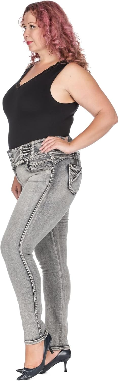 Jack David /Rock & Stone Women’s Plus Size Stretch Premium Blue Black Denim Jeans Slim Bootcut Skinny Pants