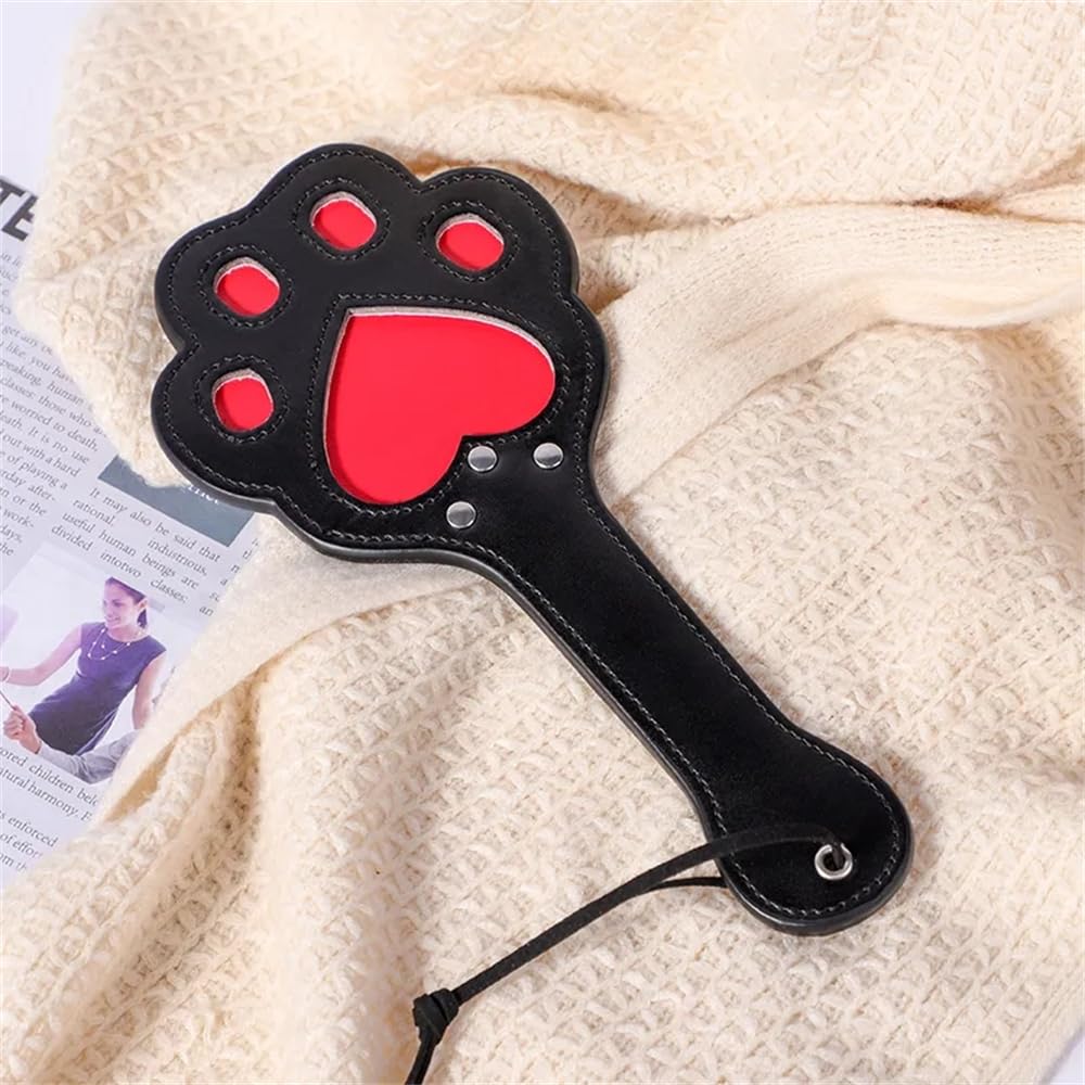 Paletas de cuero con forma de pata de gato, látigo de entrenamiento para montar a caballo, accesorios para actuaciones en escenario
