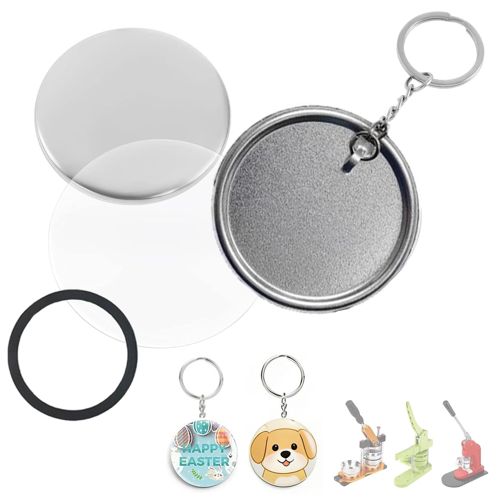 Amazon.com: Rntfunre 200 PCS 58mm/2.25 inch Button Maker Keychains
