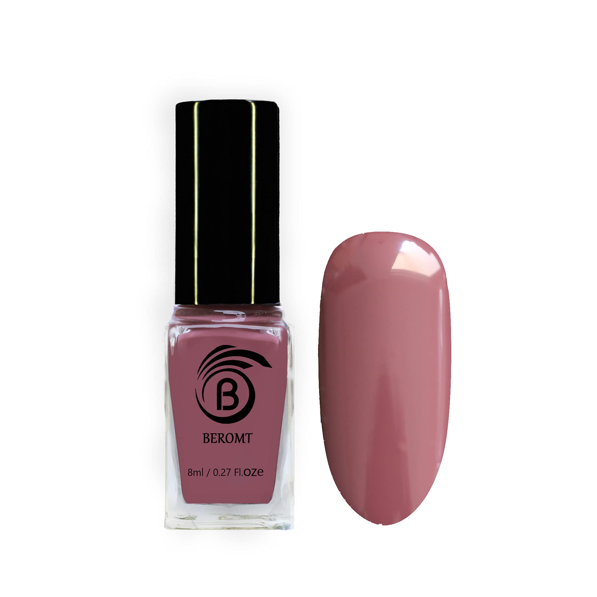 Beromt Gossip Girl Nail Polish, Glossy, Matte Finish, Dark Wine, 8Ml-image-37