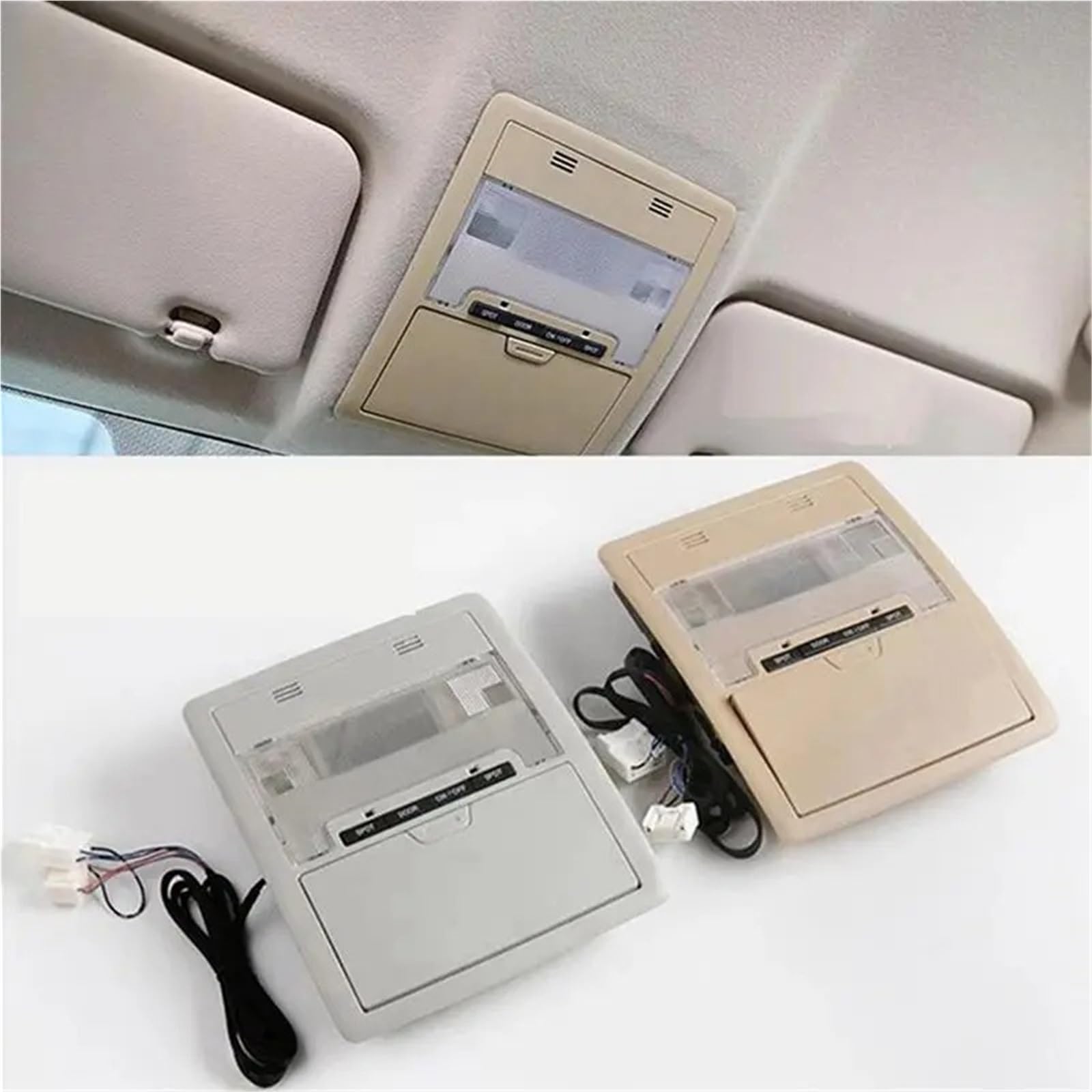 Per Toyota Per Land Per Cruiser LC200 200 2008-2020 Console In Testa Lettura Mappa Lampada Montaggio Auto Luce Cupola Soffitto Plafoniera Interni Auto
