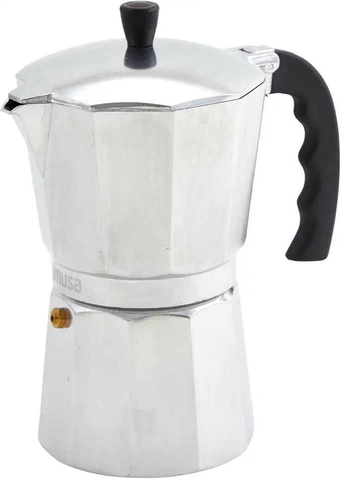 IMUSA USA B120-42V Aluminum Espresso Stovetop Coffeemaker 3-Cup,...