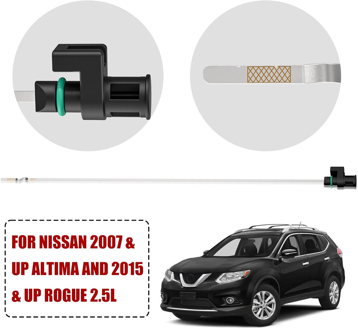 CVT Transmission Dipstick Replacement OEM#31086-JA00A Compatible with Nissan Altima 2007-2023 | Rogue 2013-2023 | Maxima Murano 2006-2023 Fluid Oil Level Dipstick Indicator Gauge