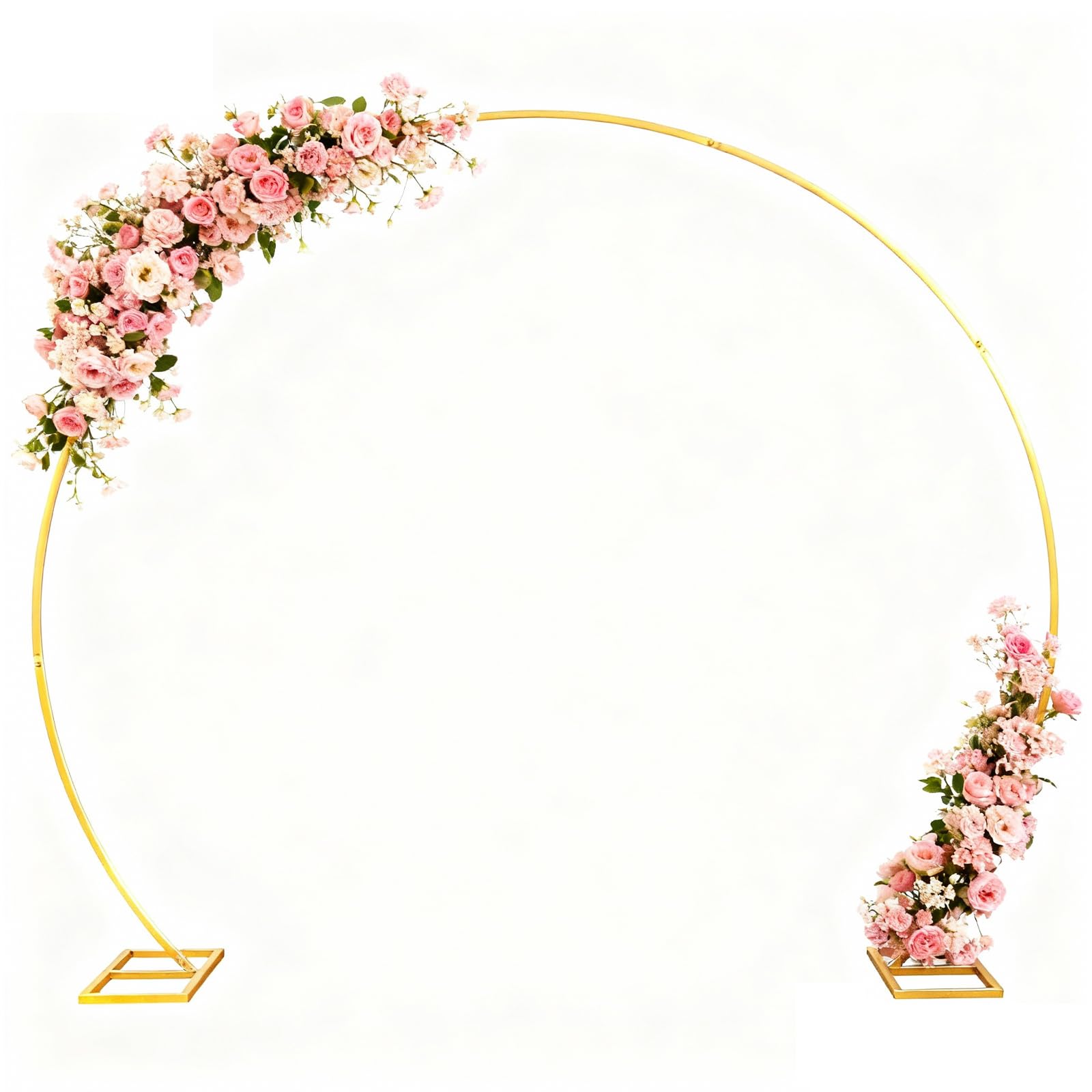 Arche de Mariage 2.2 m x 2.8 m avec Support arrière - Cadre de Fond en métal pour Mariage, Anniversaire, fête, Remise de diplôme, Anniversaire - Kit de décoration de Studio