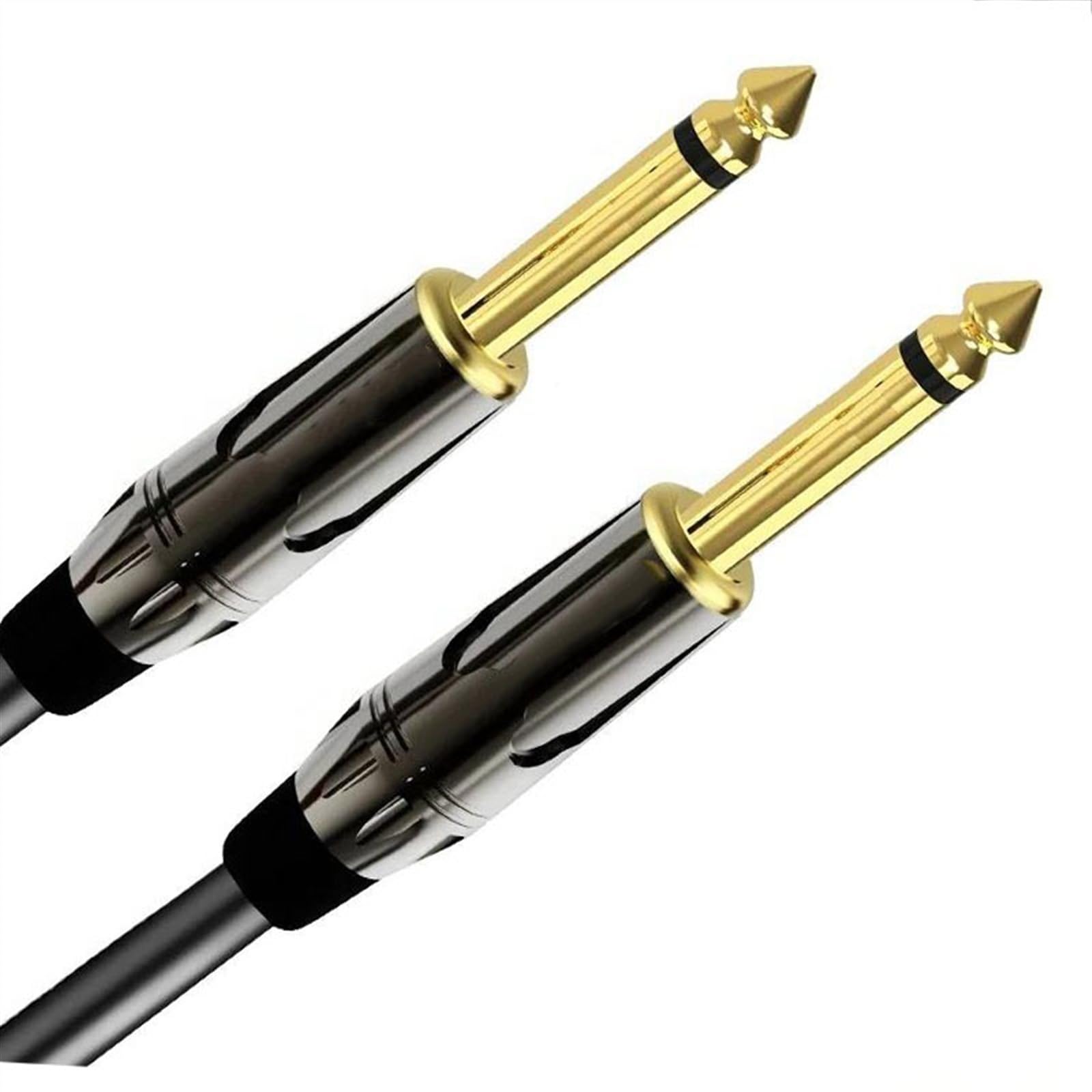 6,35 Mm 1/4 TS Kabel Gitarowy Męski Do Męskiego Zbalansowany Kabel Stereo Do Gitary Elektrycznej Basu Wzmacniacza Miksera Głośnika(TS 6.5,5m)