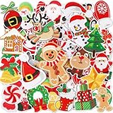 AUGSUN 60pcs Christmas Iron on Patches Random Assorted Styles Xmas Embroidered Sew Applique Repair Patch Santa Claus Christmas Tree Wreath Snowman Elk Angel Reindeer Candy Cane DIY Crafts for Clothing