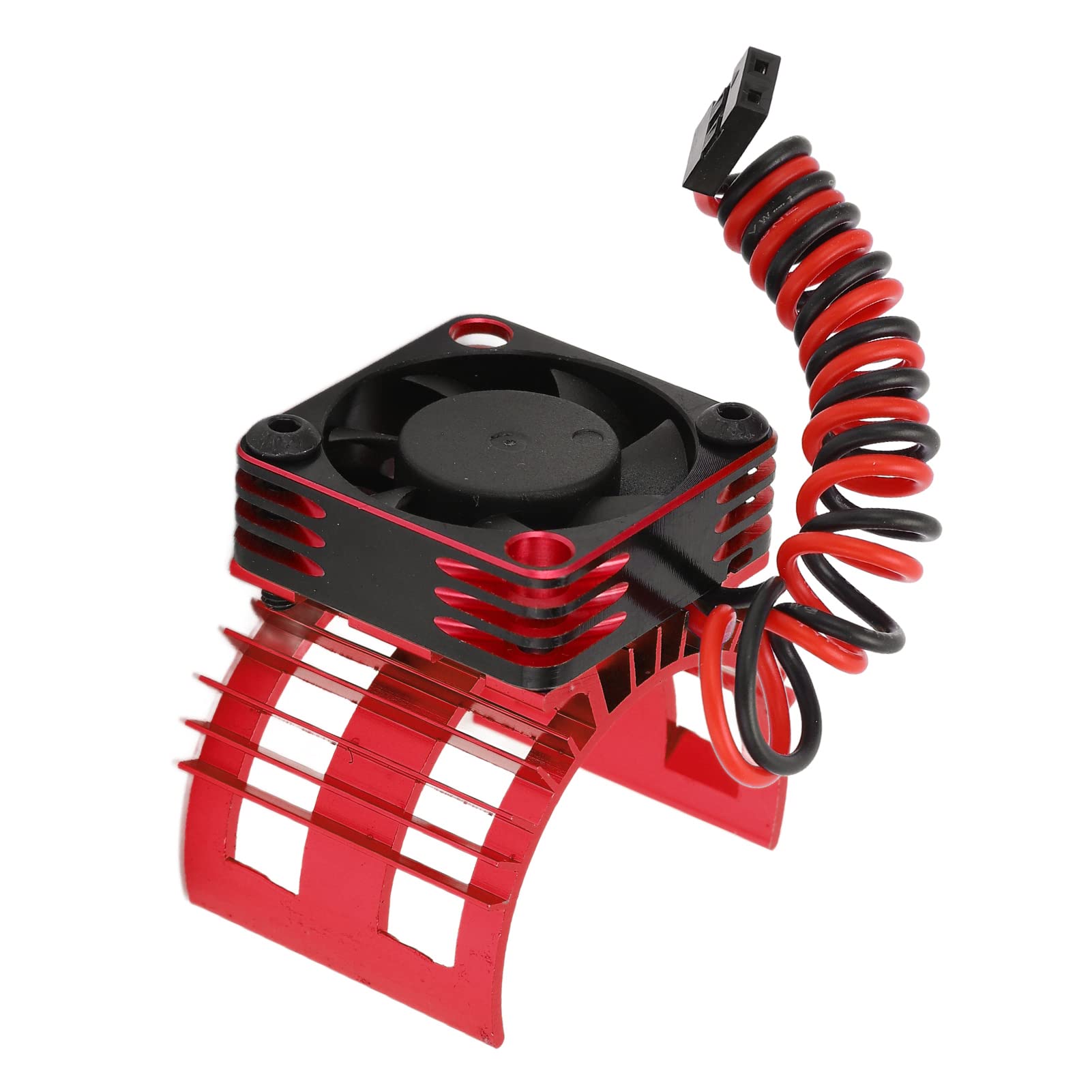 RiToEasysports Rc Motor Cooling Fan, 36mm Metal Fan for 1/12 1/10 Alluminum Rc Car 540 550 560 Motor Upgrade Parts (Red)