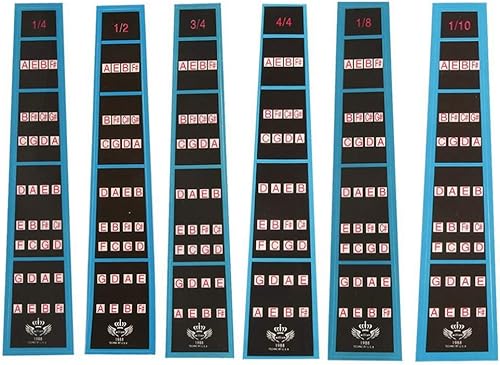 Milisten Guía de dedo para violín, etiqueta engomada para diapasón, marcador de etiqueta para 1/4 violín principiantes accesorios de violín