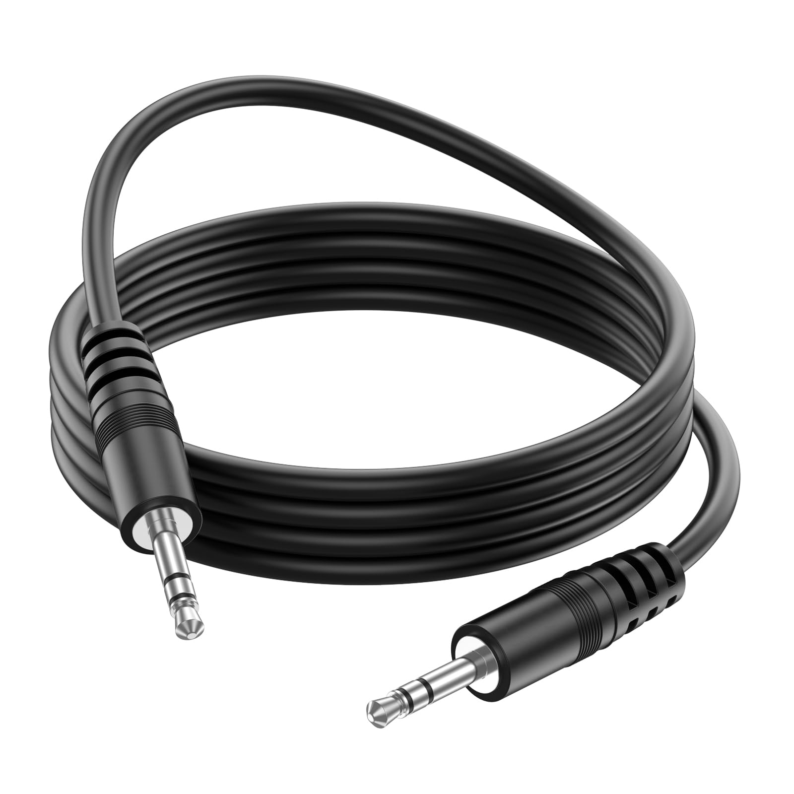 3.5mm Aux Cable, Hi-Fi Stereo Gold-Plated TRS Male to Male Audio Cord for Car, Home Stereos, Headphones, iPhone, iPad, iPod, Samsung Phones, Sony,Echo Dot, Speakers & More (3.94ft/1.2m)