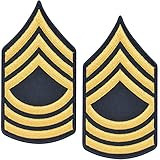 Army Master Sergeant MSG E8 Cloth Rank for ASU Size Male