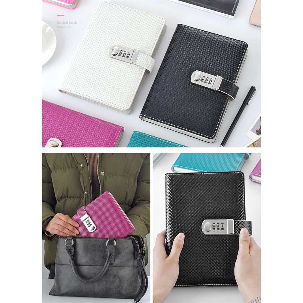 Notesy Planner Hasło Agenda Pamiętnik papierniczy z zamkiem Notatnik na szkolne artykuły biurowe (Argento Talla ?nica)
