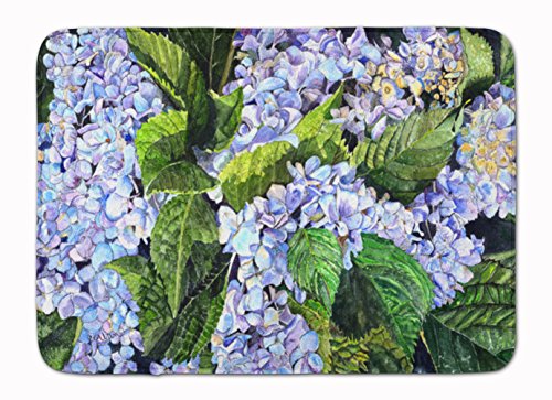 Caroline's Treasures 8730RUG Hydrangea Machine Washable Memory Foam Mat, Bathroom Rug, Non-Slip Bath Mat, Durable Thick Washable Rugs for Kitchen, Bathroom Quick Dry, Decorative Artwork,