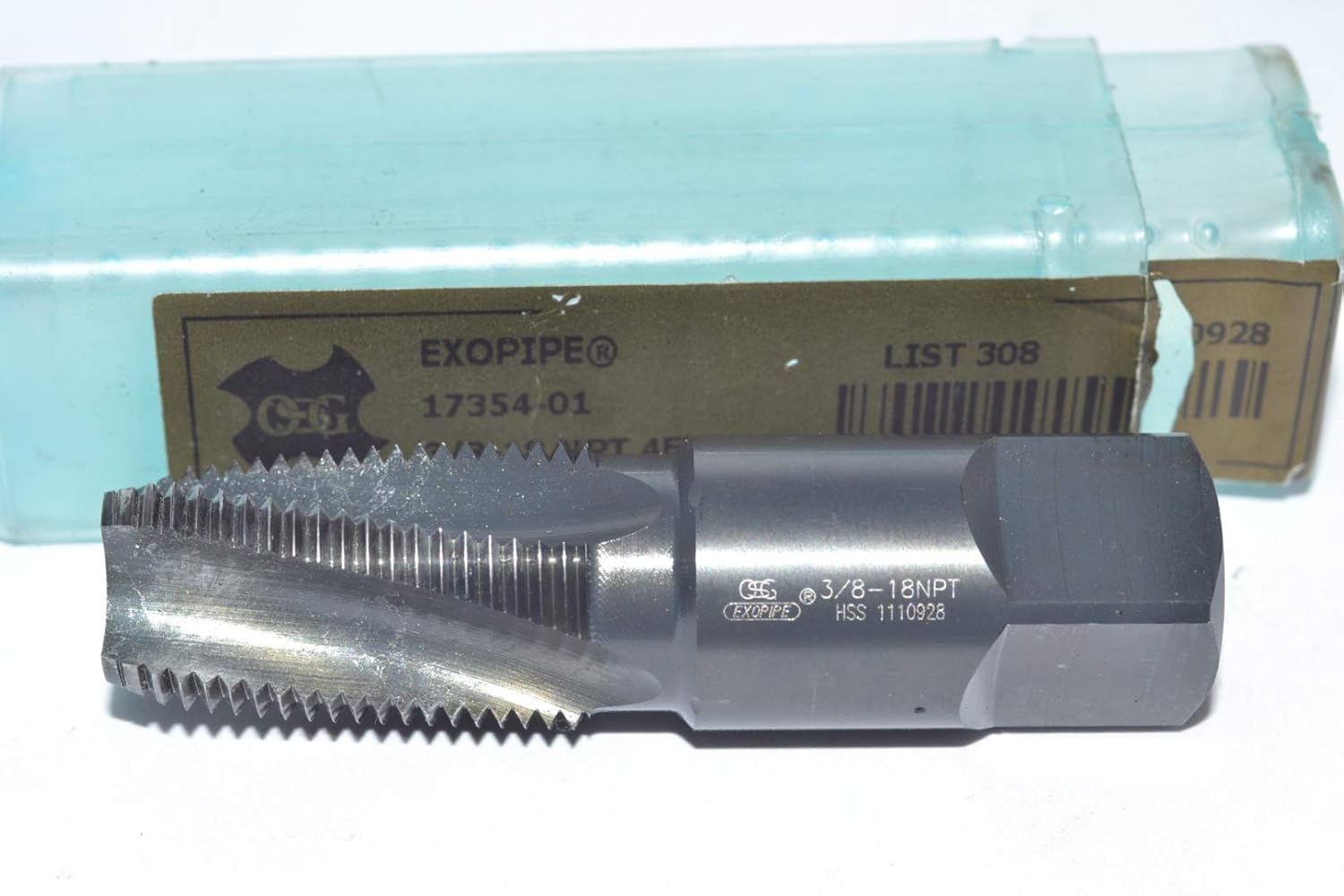 Pipe Tap, Taper, HSSE, 3/8-18