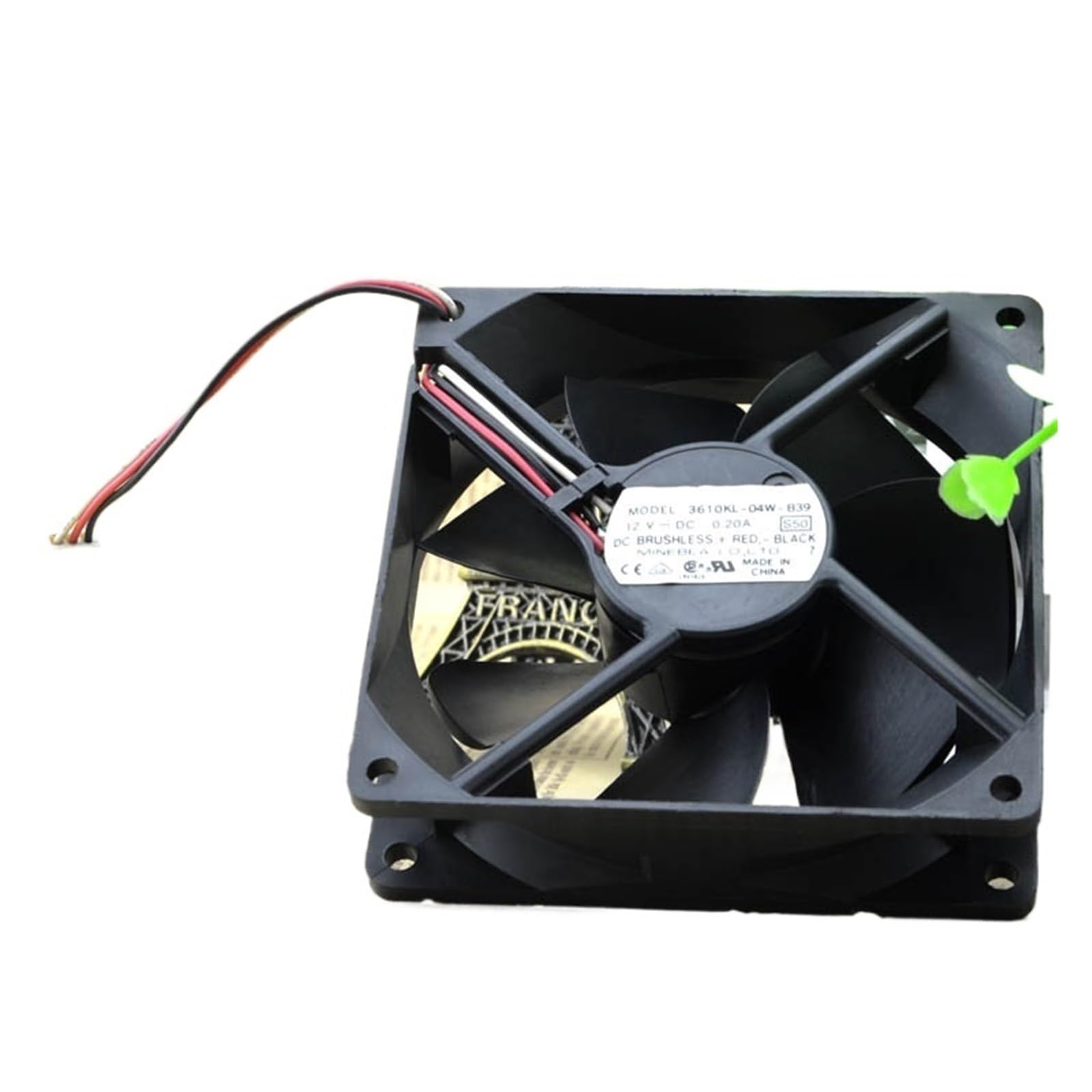 Ventilador de refrigeración de 9cm 3610KL-04W-B39 con conector de 3 cables 3