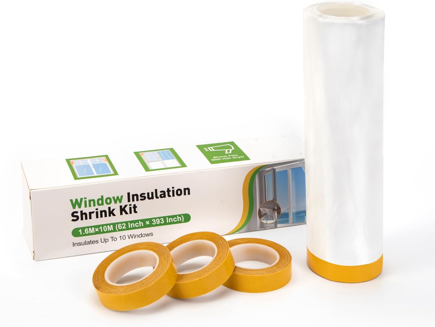 Window Insulation Kit,Indoor Raamgeïsoleerde Gordijnen,Winter