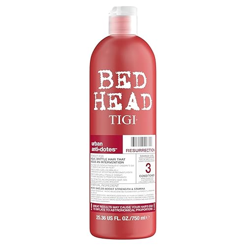 Bed Head by TIGI Urban Antidotes Resurrection Intensive Moisture Repair Conditioner for Severely Damaged Hair, Keratin & Oils, 25.36 fl oz