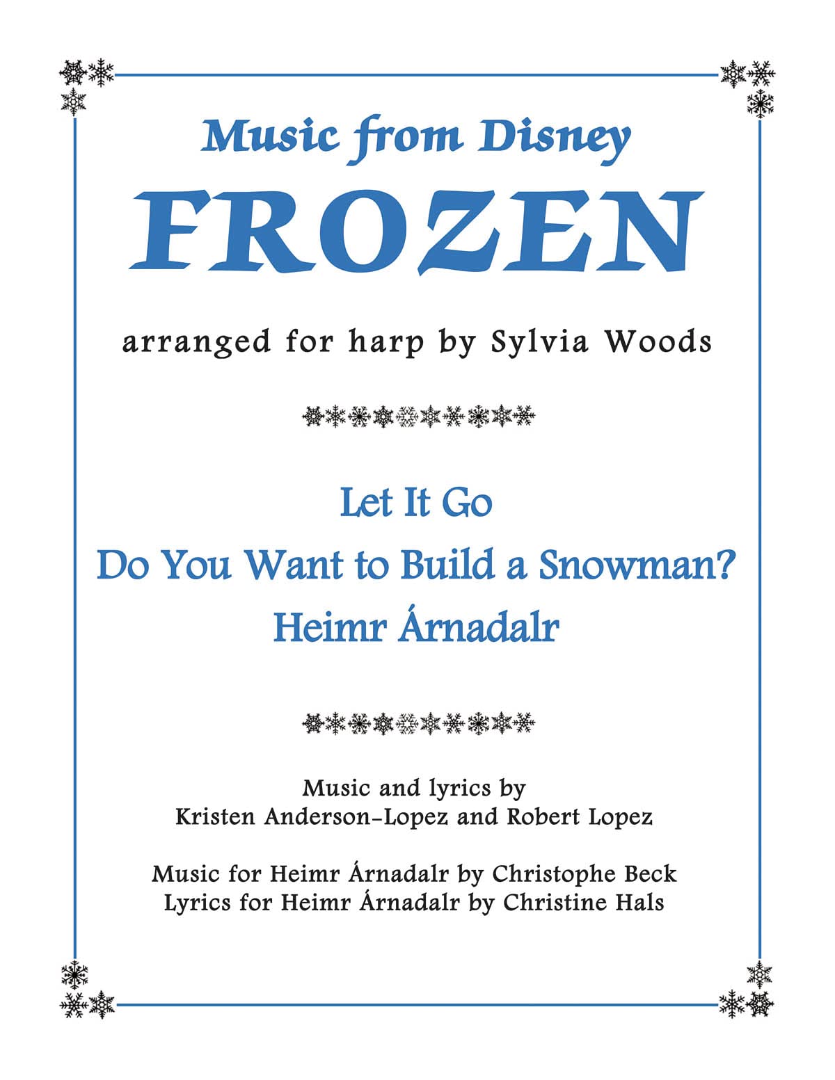 Music from Disney's Frozen for Harp