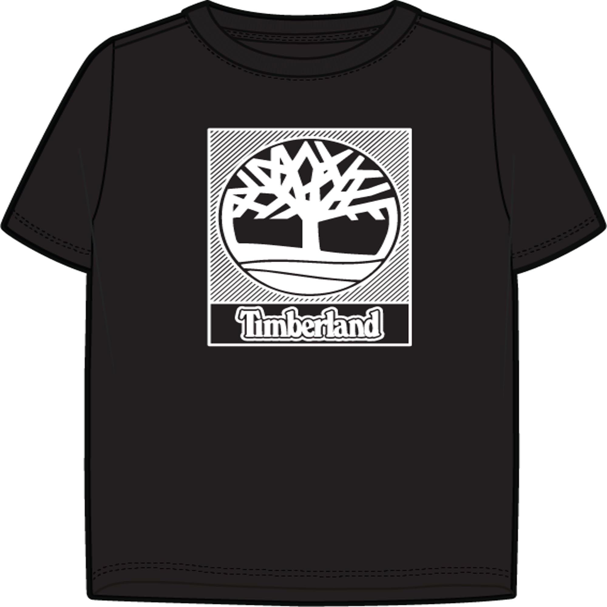 Timberland Boy's T60381 T-Shirt, Black Black, 6 Years