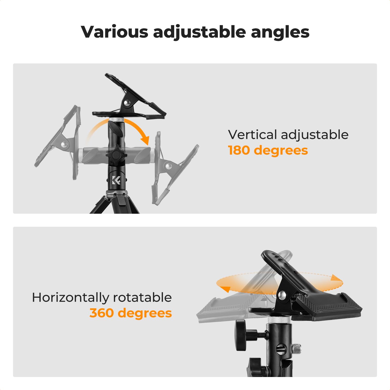 K&F Concept Photography Reflector Holder, Photo Video Studio 5/8