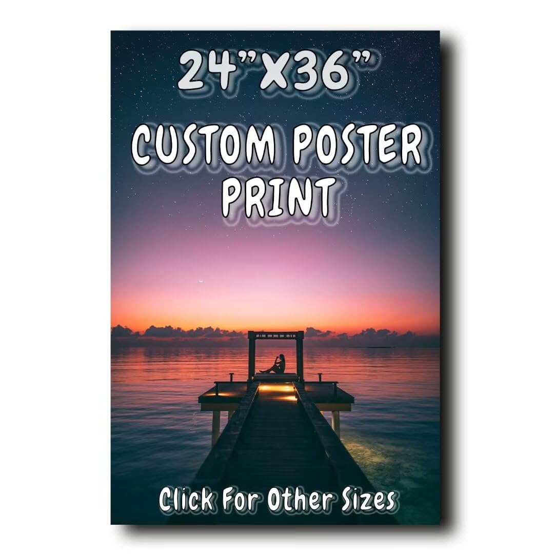 PTATT Upload Your Image or Photo - Custom Personalized Photo to Poster Printing, Wall Art Prints 24x36 inch