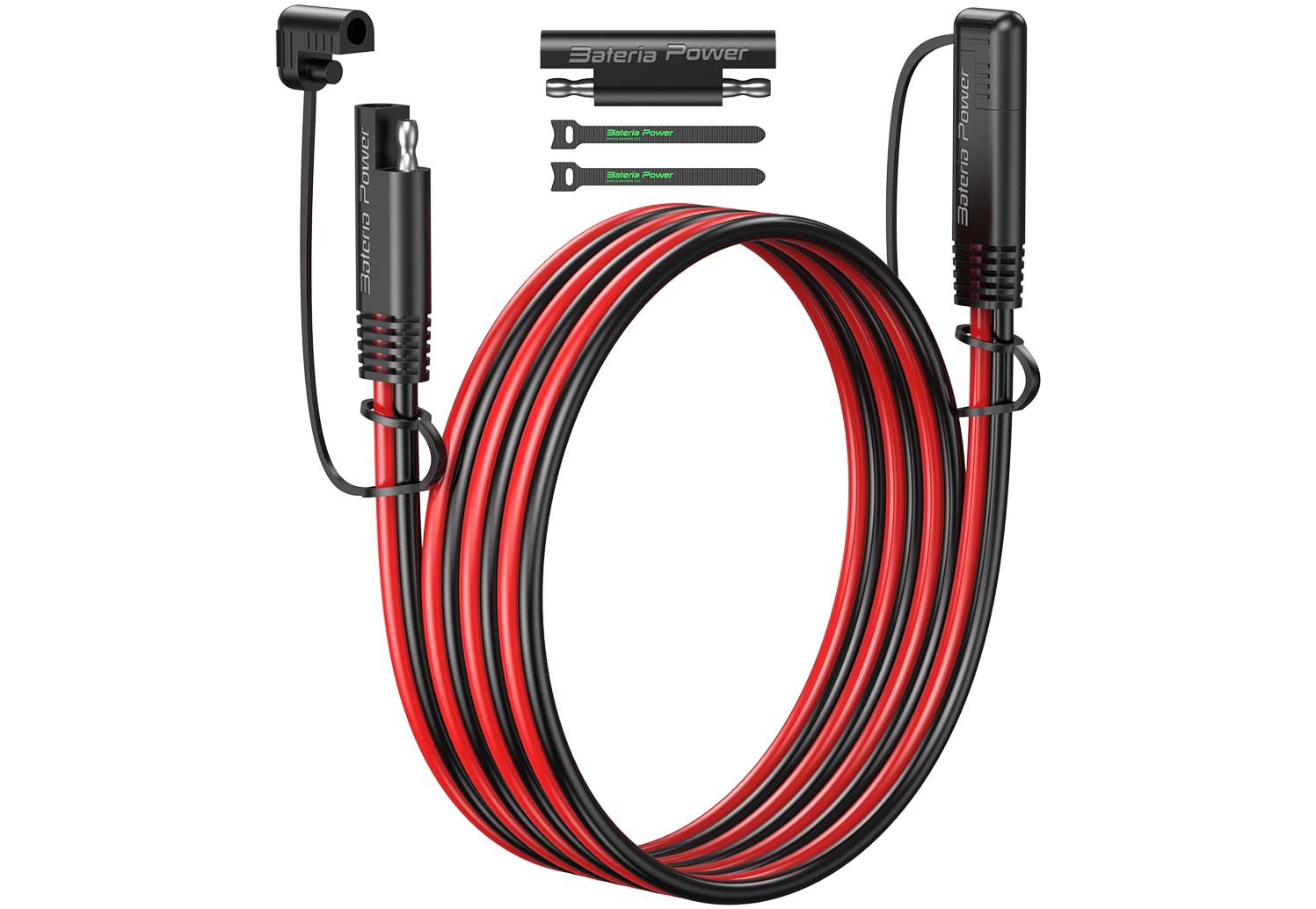 10AWG 6FT SAE Extension Cable, SAE Extension Cord with SAE Polarity Reverse Adapter for Solar Panels,Cars, RVs,Trucks,Boats