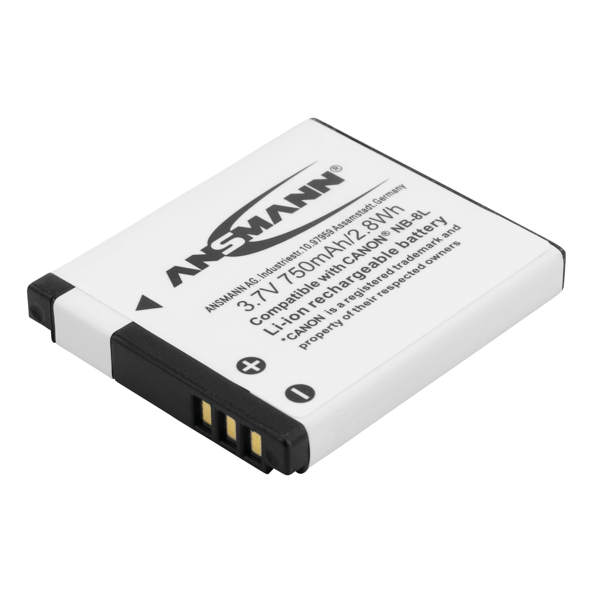 ANSMANN 5044843 A-Can Nb8L Batteria Li-Ion Digicam 3,7V/750Mah per Fotocamere Digitali Canon