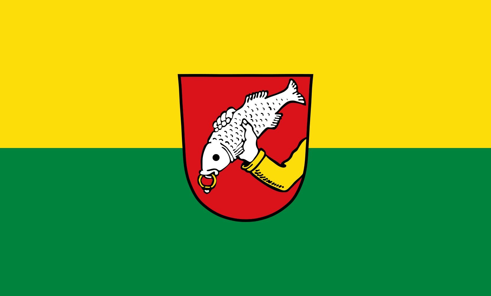 Drapeau Schonstett grand format paysage 1.35m² pour célébration et mairie