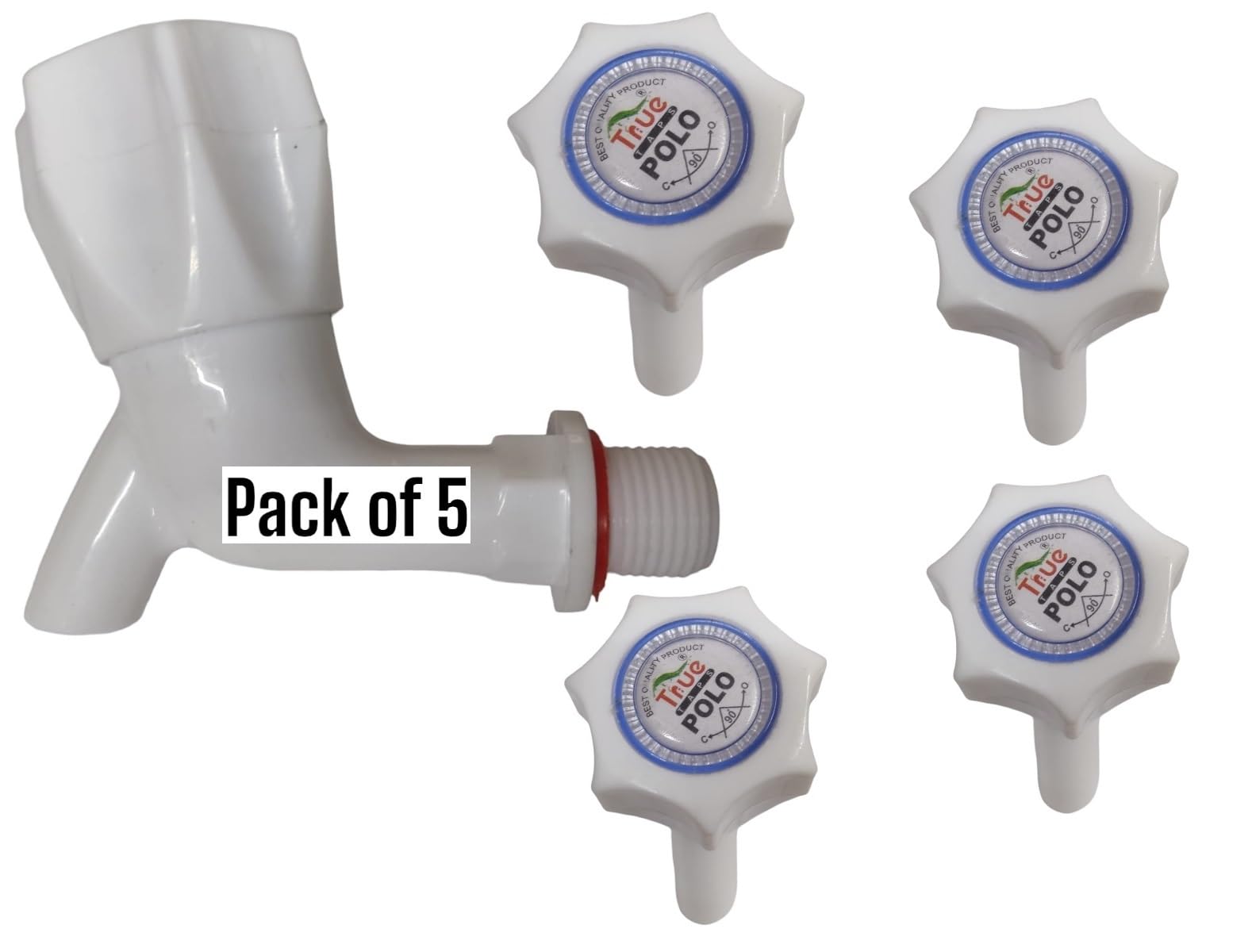 MASHKI ABS Plastic Bib Cock Bathroom Faucet Kitchen Water Tap Toilet Wall Mounted Bibcock (Pack of 5) (B07W8VN8SN) Amazon Price History, Amazon Price Tracker