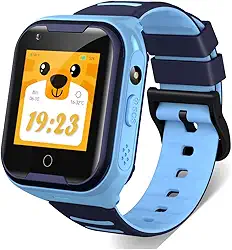 Relógio SmartWatch Infantil Com Chamadas de Video 4G + Wi-fi GPS e Chip SimCard da Lefal Cold A36 na Cor (AZUL)