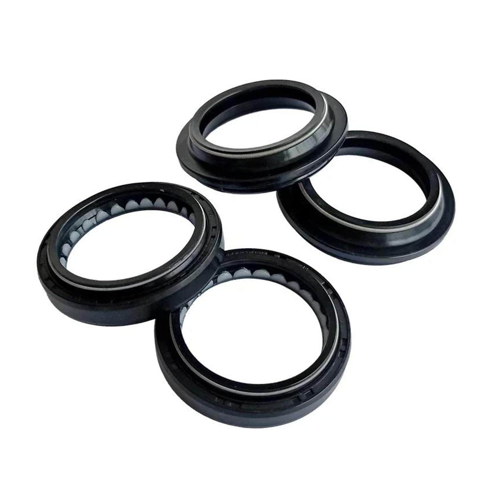 Couvercle Anti-poussière pour Joint D'huile De Fourche Avant, 33x45x8, pour Yamaha XV250 XV 250 Virago XV125 125(Black- 1 Set)