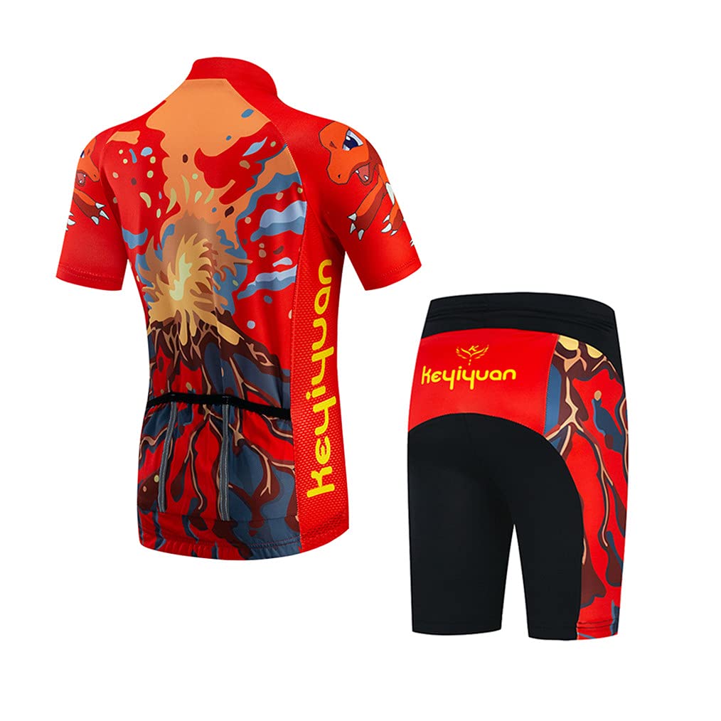 Ensemble de short de cyclisme rembourré pour enfant