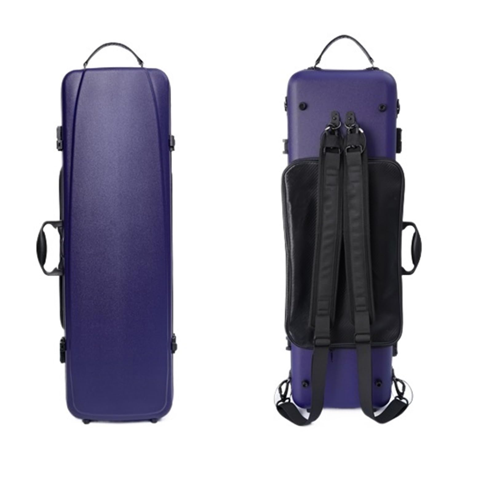 Custodia Per Violino In Fibra Di Carbonio Composita Ultraleggera Resistente Alla Pioggia E Alla Pressione Con Chiusura A Combinazione Custodia professionale per violino(Purple)