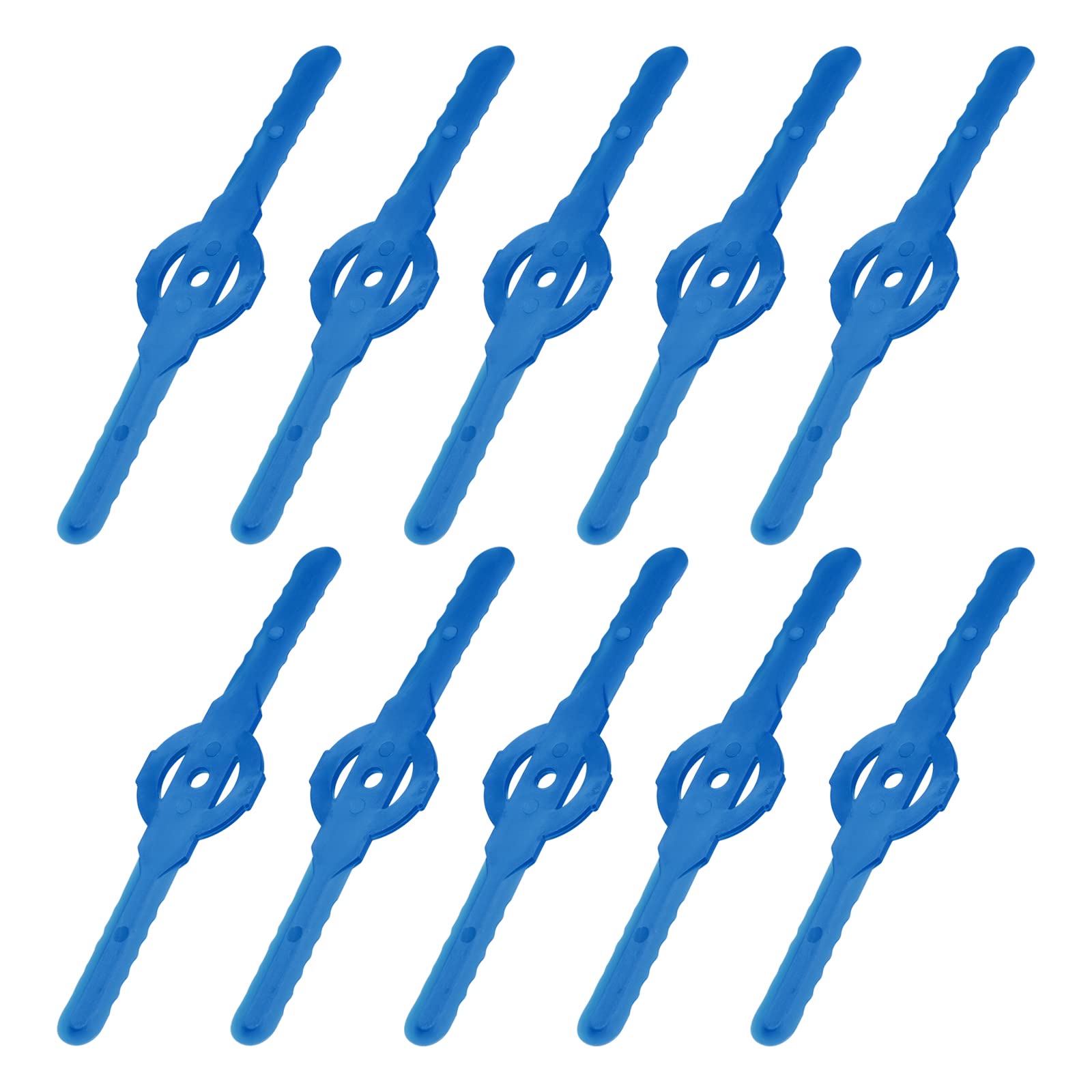 sourcing map String Trimmer Head Blades Replace, 20Pcs Plastic Cutter Blades Replacement Lawn Mower Weed Blades Accessories for Cordless Grass Trimmer, Blue