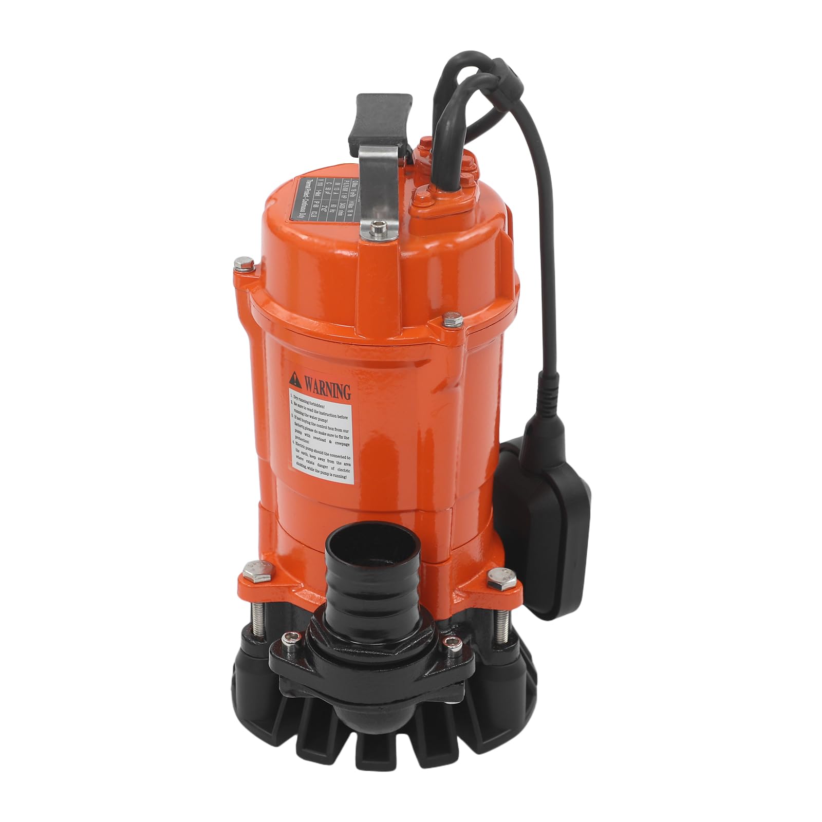 Pompa sommersa per acque sporche 750 W, 230 V, portata massima 19000 l/h, altezza massima di erogazione 18 m, grado di protezione IP68, pompa acque reflue con cavo di alimentazione allungato