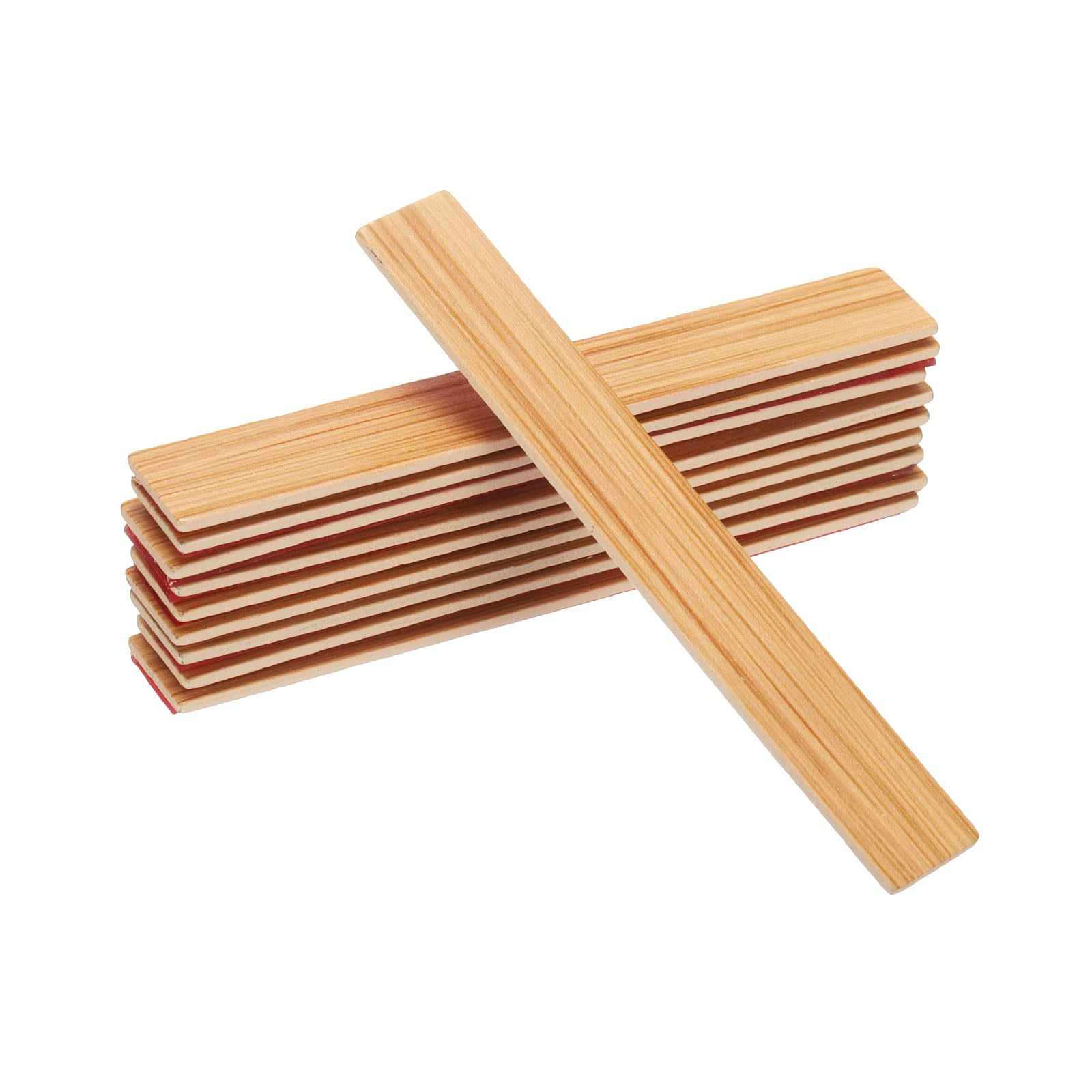 CoCud Dollhouse Flooring, 3.94" Length, Wood Self Adhesive Miniature Dollhouse Wood Flooring Peel and Stick (White) - 10-Pieces