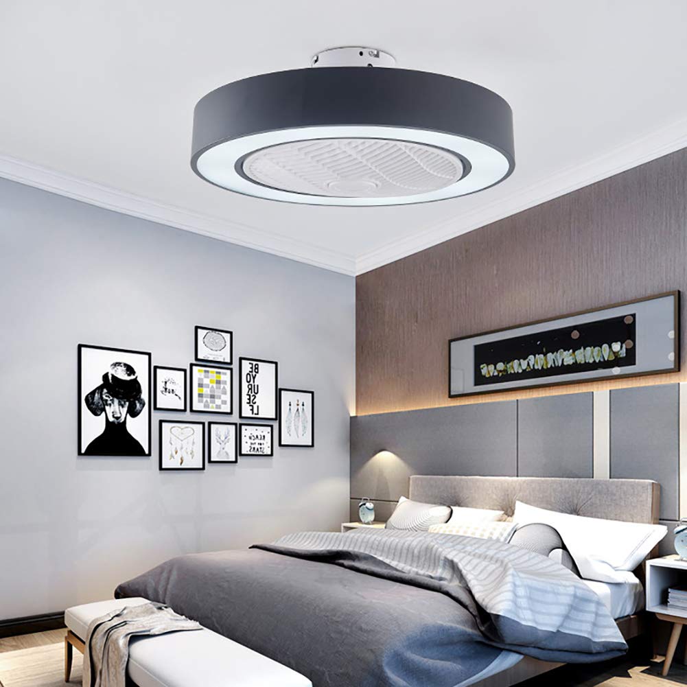 Orillon Modern Macaron Flush Mount Ceiling Fan with Light for Indoor  Kitchen Bathroom Bedroom,Remote LED 3 Color Lighting Low Profile Quiet  Electric Fan with 4 ABS Blades, 22 inches Black : Amazon.ca: