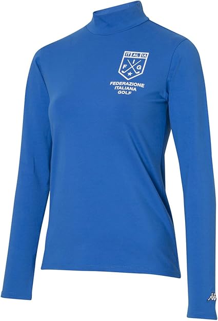 Amazon | [カッパ] ゴルフ GOLF バックレタリングハイネック長袖シャツ