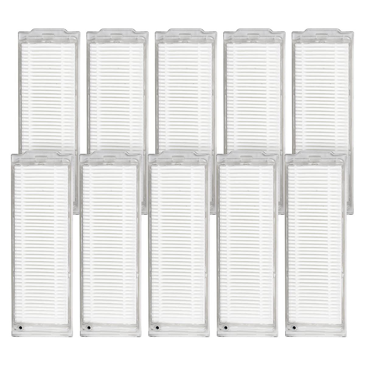 FFYan 10 Packs Replacement HEPA Filter for Cecotec Conga 3290 3490 3690 for Viomi V2 V-RVCLM21B for Mijia STYJ02YM Vacuum Cleaner Filters Parts Accessories