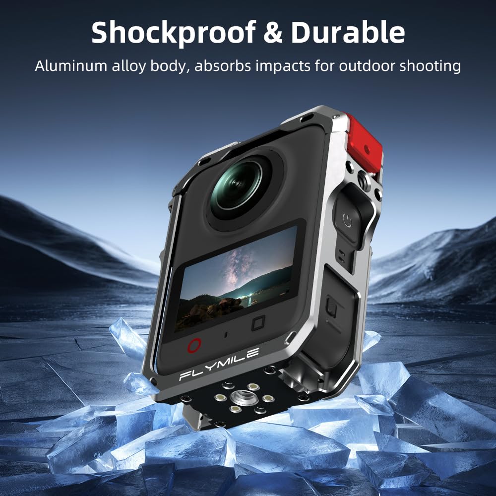 Aluminiowa obudowa ochronna klatka do aparatu DJI Osmo 360 II z osłoną