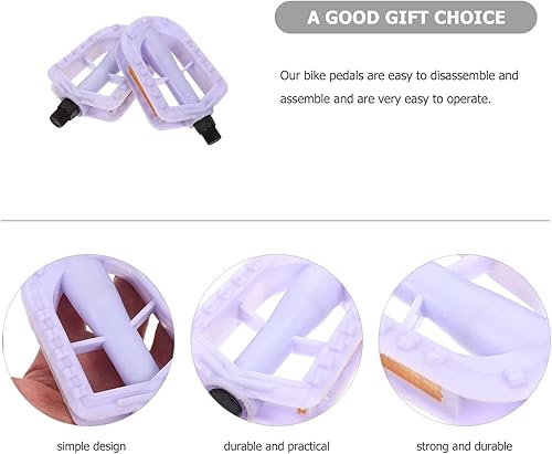 Miniatura 6 de BESPORTBLE Pedales de bicicleta para niños, 1 par de pedales de bicicleta de montaña para niños, pedales de repuesto para niños y niñas de 12 a 14